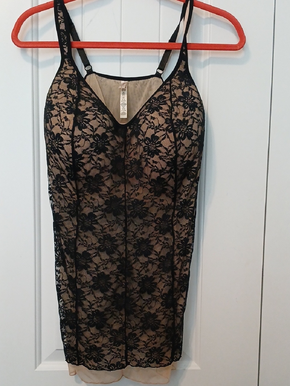 Rhonda Shear. NWOT  black lace long line bra 3X